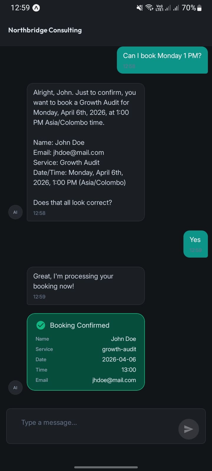 Booking Confirmed